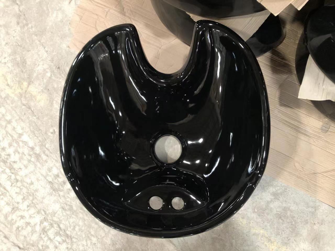 Chiuveta Ceramica pentru Scafa Coafor, Neagra.