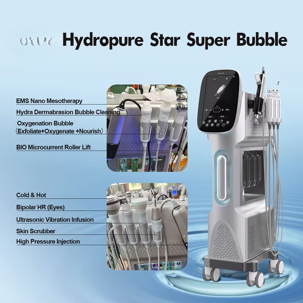 Combina Cosmetica De Ultima Generatie OxyTone Pro 10 - Hidrodermabraziune, Rf, Oxigen, Analizator Piele