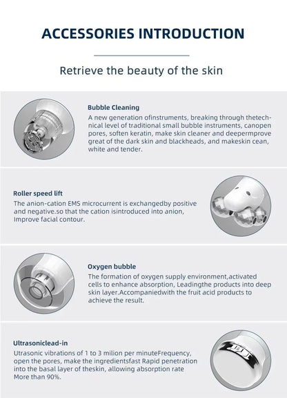 Combina Cosmetica De Ultima Generatie OxyTone Pro 10 - Hidrodermabraziune, Rf, Oxigen, Analizator Piele