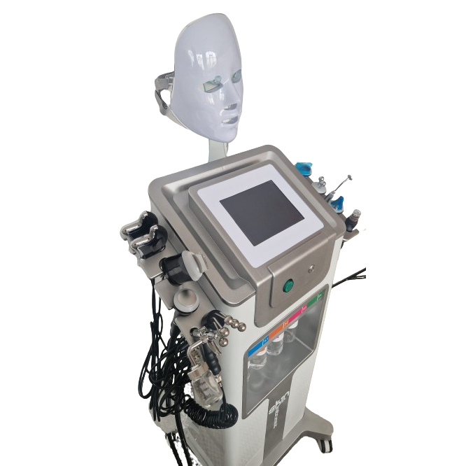 Combina Hidrafacial 11 in 1, Biolifting, Ultrasunete, Skin Scrubber, Oxigen Hiperbaric, Termosoc, Ultrasunete Ochi, Radiofrecventa, Radiofrecventa ochi, Masca Led, H2 O2 Jet, Hidrodermabraziune