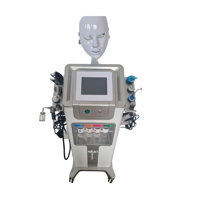 Combina Hidrafacial 11 in 1, Biolifting, Ultrasunete, Skin Scrubber, Oxigen Hiperbaric, Termosoc, Ultrasunete Ochi, Radiofrecventa, Radiofrecventa ochi, Masca Led, H2 O2 Jet, Hidrodermabraziune
