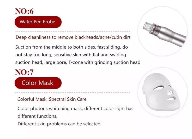 Combina cosmetica 7 in 1 cu hidrodermabraziune- AquaDerm