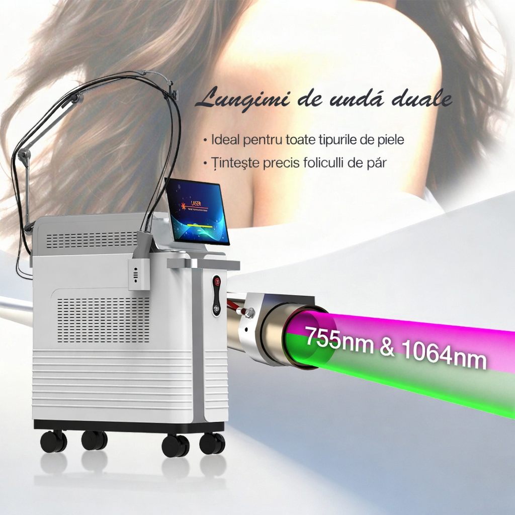 DERMALUX DUALPULSE Laser Profesional Alexandrite 755nm, 1065nm