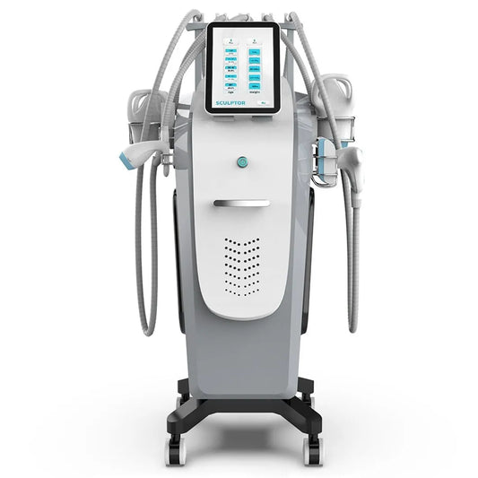 DermaSculpt 6 în 1 – Aparat profesional pentru remodelare corporală și rejuvenare facială (Vacuum Endermologic, Roller, RF, IR, Cavitație, Masaj Rotativ)