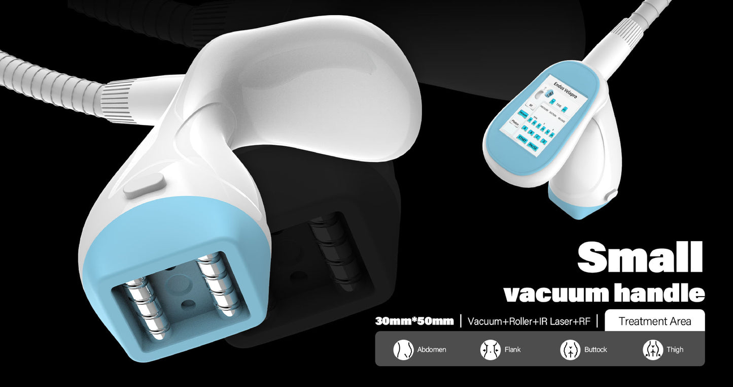 DermaSculpt 6 în 1 – Aparat profesional pentru remodelare corporală și rejuvenare facială (Vacuum Endermologic, Roller, RF, IR, Cavitație, Masaj Rotativ)
