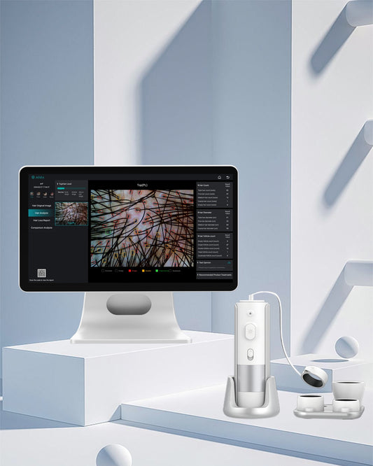 FollicaView Pro - Analizator medical inteligent pentru păr și scalp.