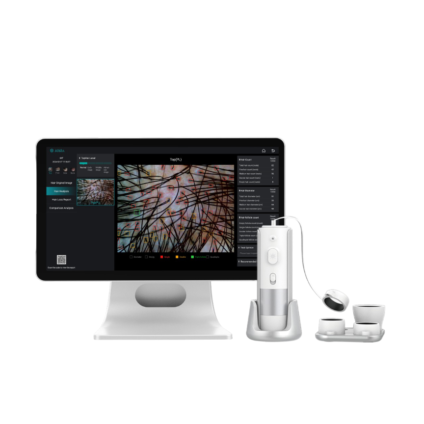 FollicaView Pro - Analizator medical inteligent pentru păr și scalp.