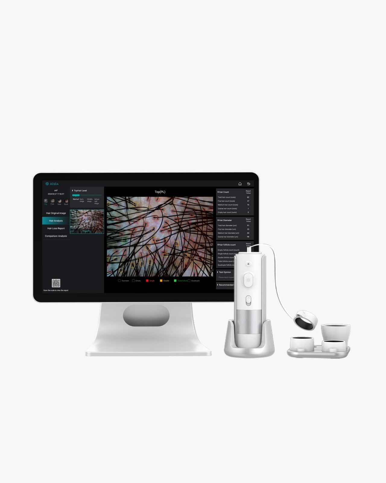 FollicaView Pro - Analizator medical inteligent pentru păr și scalp