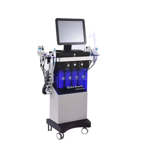 Hydrafacial Combina Cosmetica cu 14 functii - Aparat Hidrodermabraziune HIFace pentru Rejuvenare Faciala, Riduri, Lifting si Tonifiere cu 14 functii.