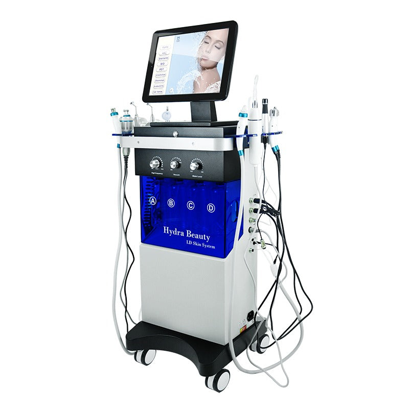 Hydrafacial Combina Cosmetica cu 14 functii - Aparat Hidrodermabraziune HIFace pentru Rejuvenare Faciala, Riduri, Lifting si Tonifiere cu 14 functii