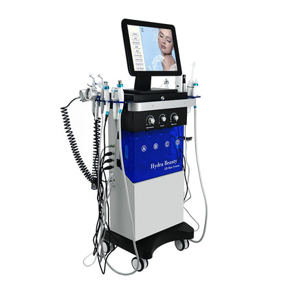 Hydrafacial Combina Cosmetica cu 14 functii - Aparat Hidrodermabraziune HIFace pentru Rejuvenare Faciala, Riduri, Lifting si Tonifiere cu 14 functii
