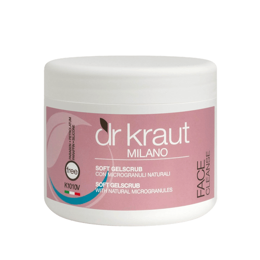 Gel Scrub Exfoliant pentru fata, cu microgranule naturale, 500 ml, Dr. Kraut Milano.