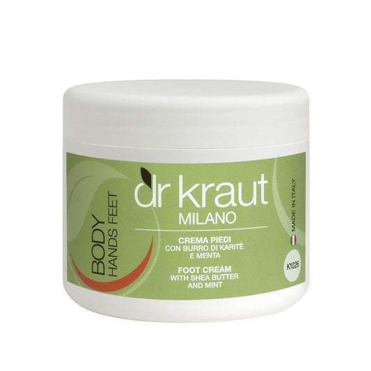 Crema pentru Picioare cu Unt de Shea si Menta, 500 ml, Dr. Kraut Milano.