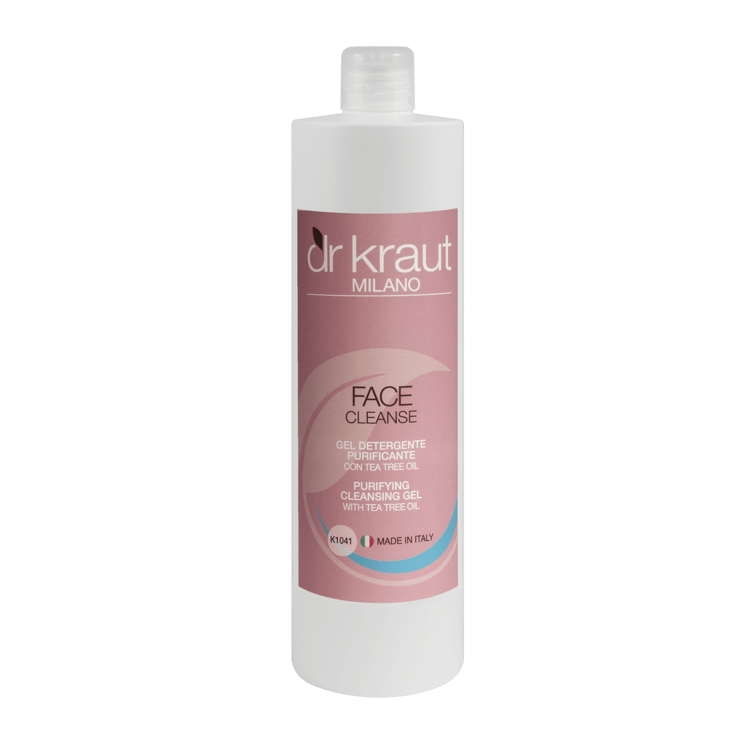Gel Demachiant Purificator pentru toate tipurile de piele, cu ulei de arbore de ceai,  500 ml, Dr. Kraut Milano.