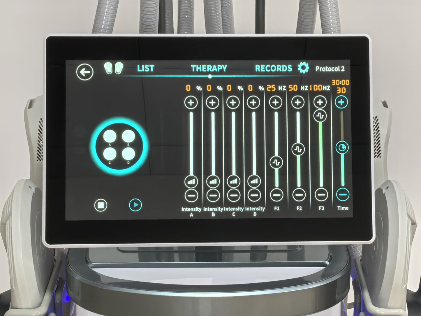 NeoPulse 4D EMS Pro – Aparat Profesional EMS cu 4 Canale Independente pentru Tonifiere Musculară și Reducerea Grăsimii