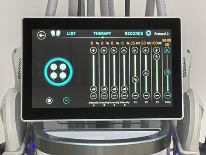 NeoPulse 4D EMS Pro – Aparat Profesional EMS cu 4 Canale Independente pentru Tonifiere Musculară și Reducerea Grăsimii