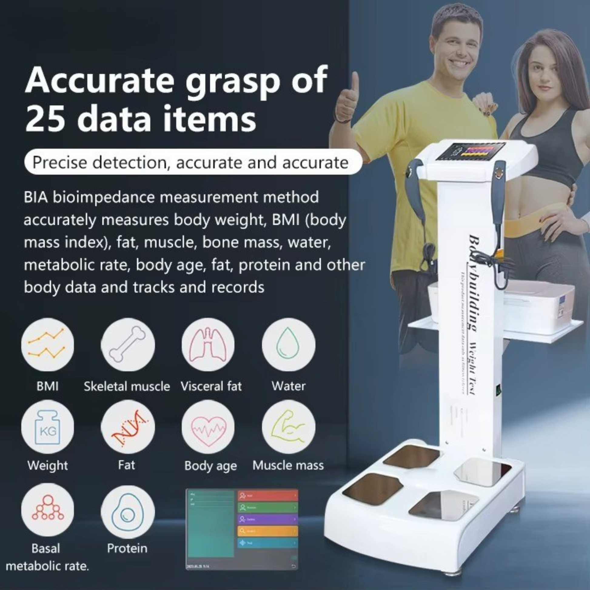 QuantumBody 900 - Analizator Profesional al Compoziției Corporale cu Sistem Avansat de Analiza Corporala