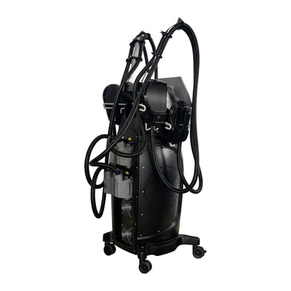 Aparat Stimulare Musculara Electromagnetica AI SculptIQ cu 4 capete si Analizator Corporal AI - vedere spate 3/4
