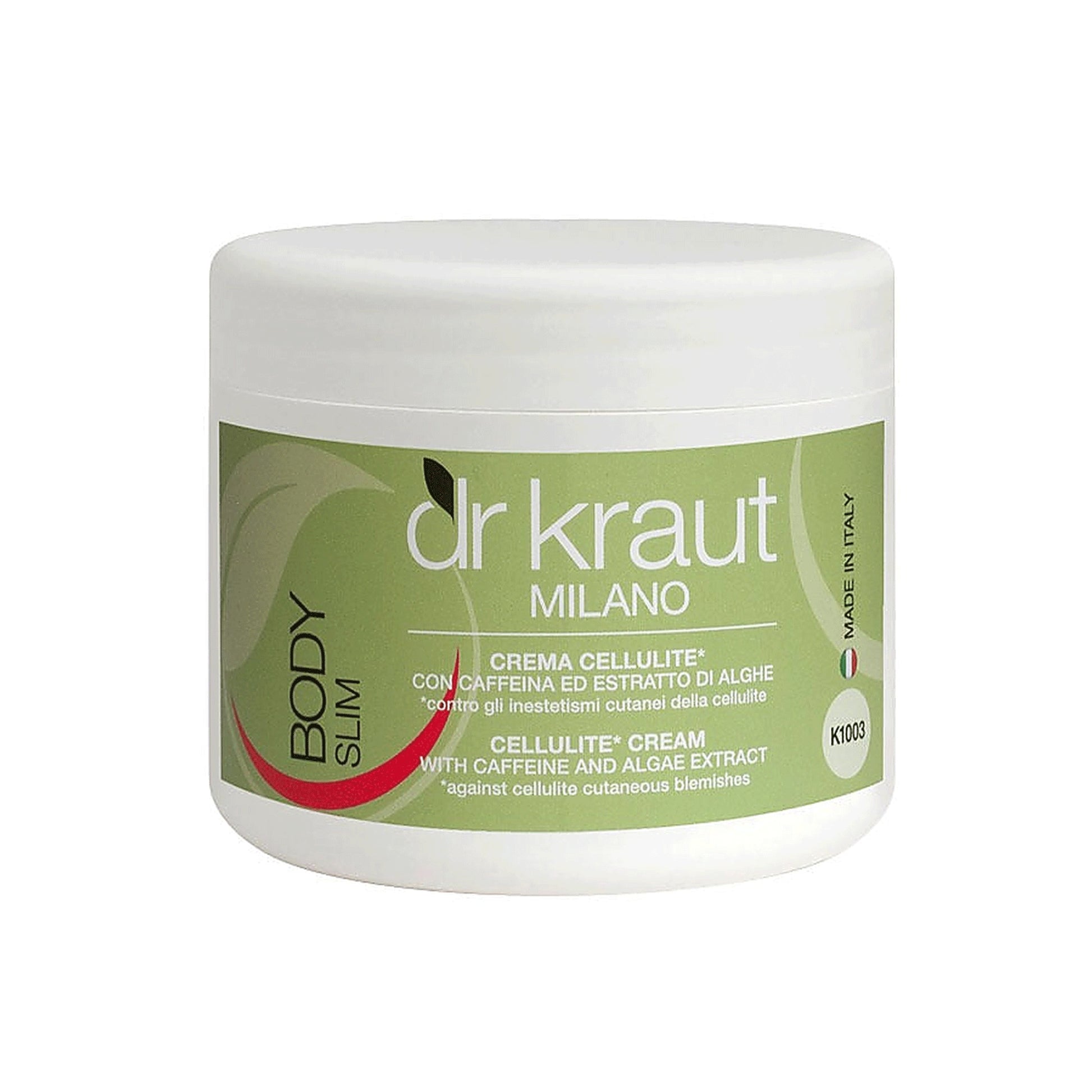 Crema Anticelulitica cu extract de cafeina si alge, 500 ml, Dr. Kraut Milano.