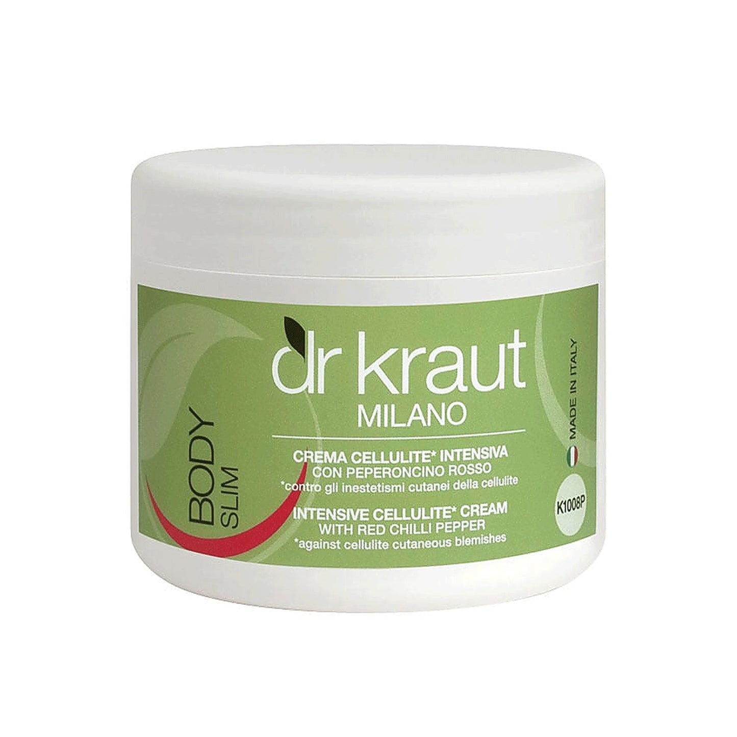 Crema Anticelulitica Profesionala, intensiva, cu extract de ardei iute, 500 ml, Dr. Kraut Milano.