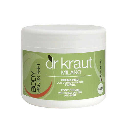 Crema pentru Picioare cu Unt de Shea si Menta, 500 ml, Dr. Kraut Milano.