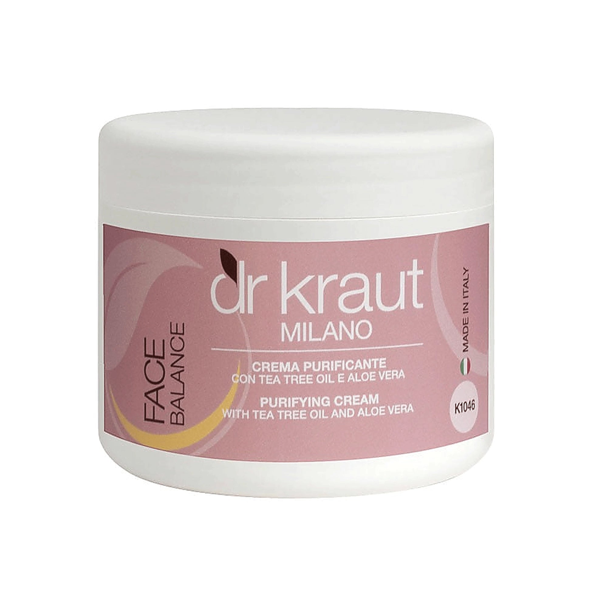 Crema Purificatoare de fata, cu ulei de arbore de ceai si Aloe Vera, 500ml, Dr Kraut.