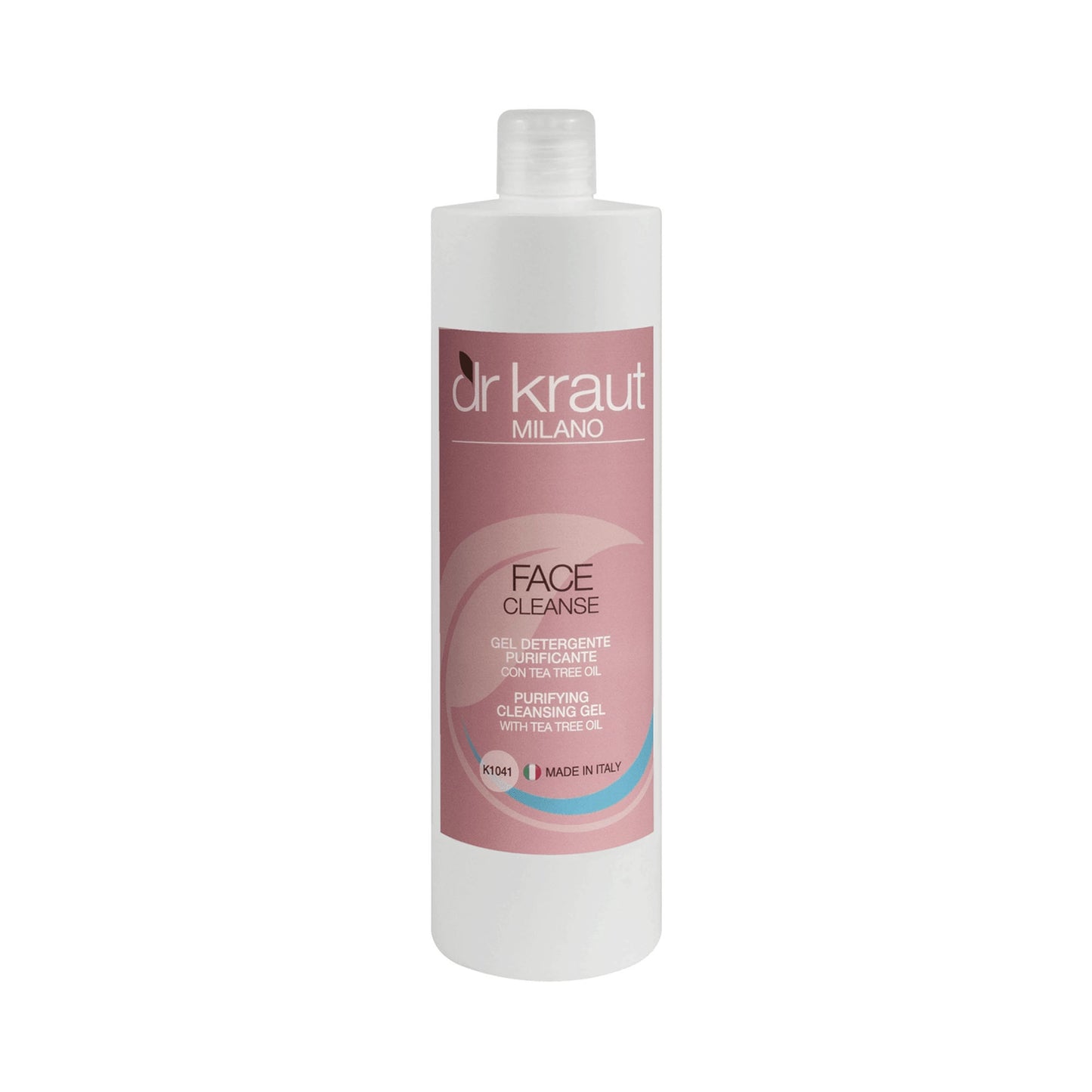 Gel Demachiant Purificator pentru toate tipurile de piele, cu ulei de arbore de ceai,  500 ml, Dr. Kraut Milano.