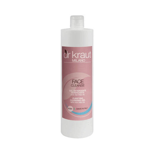 Gel Demachiant Purificator pentru toate tipurile de piele, cu ulei de arbore de ceai,  500 ml, Dr. Kraut Milano.