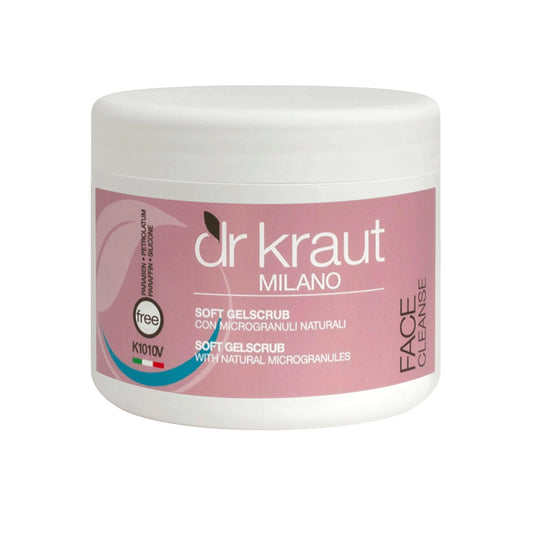 Gel Scrub Exfoliant pentru fata, cu microgranule naturale, 500 ml, Dr. Kraut Milano.