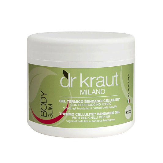 Gel Termosudatie Anticelulitic cu Ardei Iute, 500 ml, Dr. Kraut Milano.