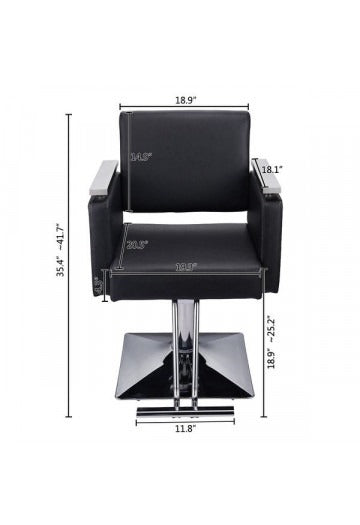 Scaun de Coafor Lula, disponibil in culoare neagra - resigilat.