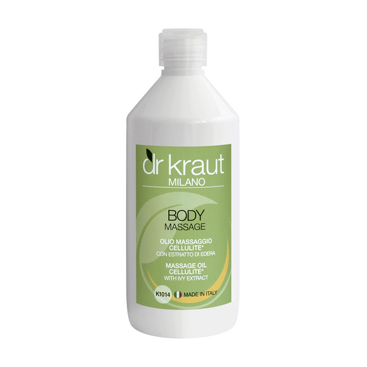 Ulei pentru Masaj Anticelulitic cu extract de iedera, 500 ml, Dr. Kraut Milano.