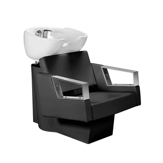 Unitate de Spalare Coafor Easy, culoare neagra integral.